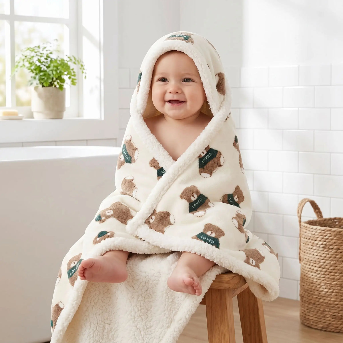 Sortie de bain bebe | Flanelle Douillette
