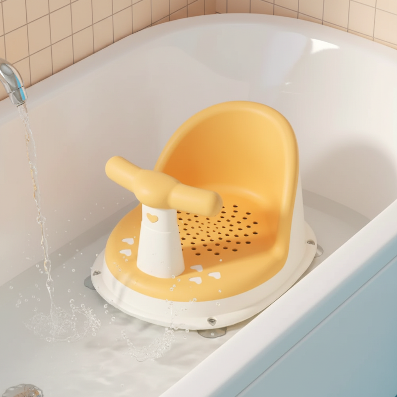Siege bain bebe. Bebe prend son bain