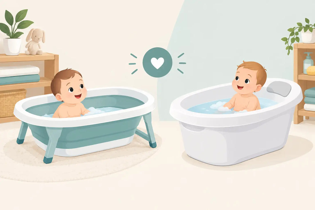 Baignoire pliable ou rigide bébé, que choisir ?
