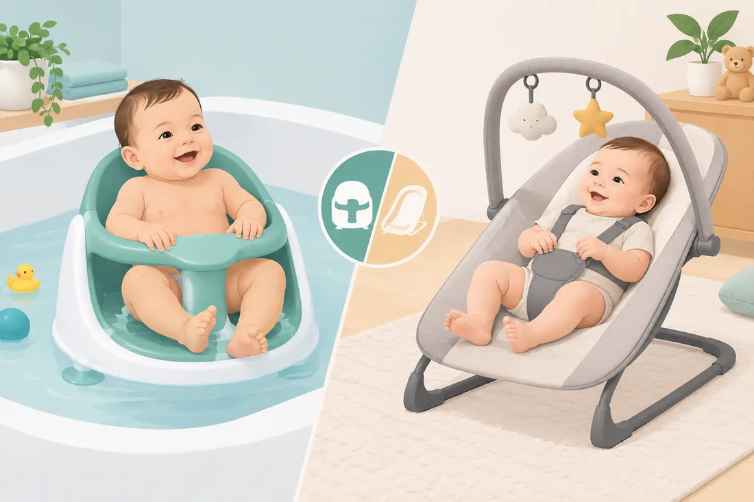 Siège bain ou transat bébé : lequel choisir ?