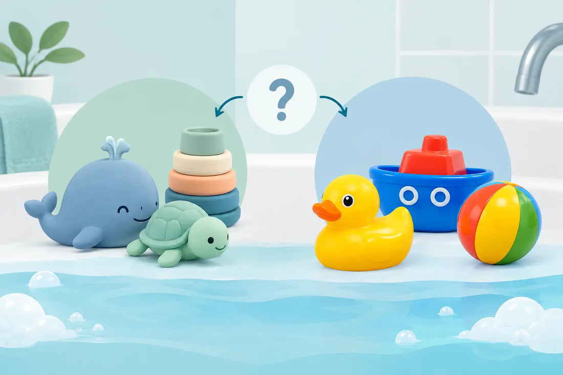 Jouets bain silicone plastique : lequel choisir ?