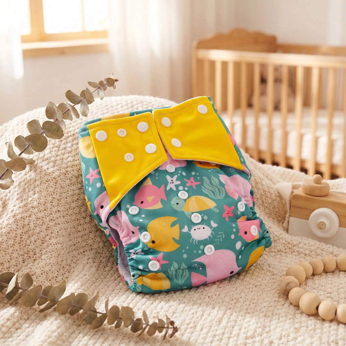 Couche pour bébé. Bébé porte de jolie couche.