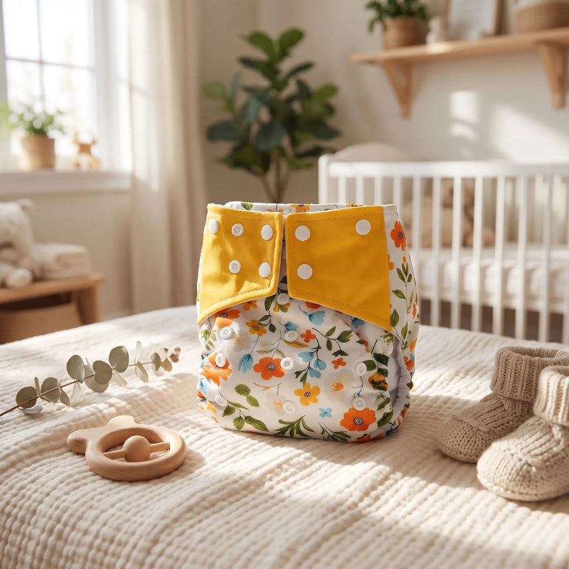 Couche pour bébé. Bébé porte une belle couche