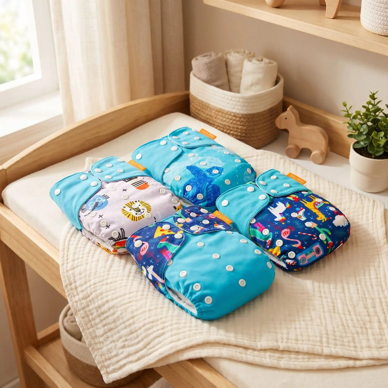 Couche pour bebe. Quatre jolie lot de couche pour bébé