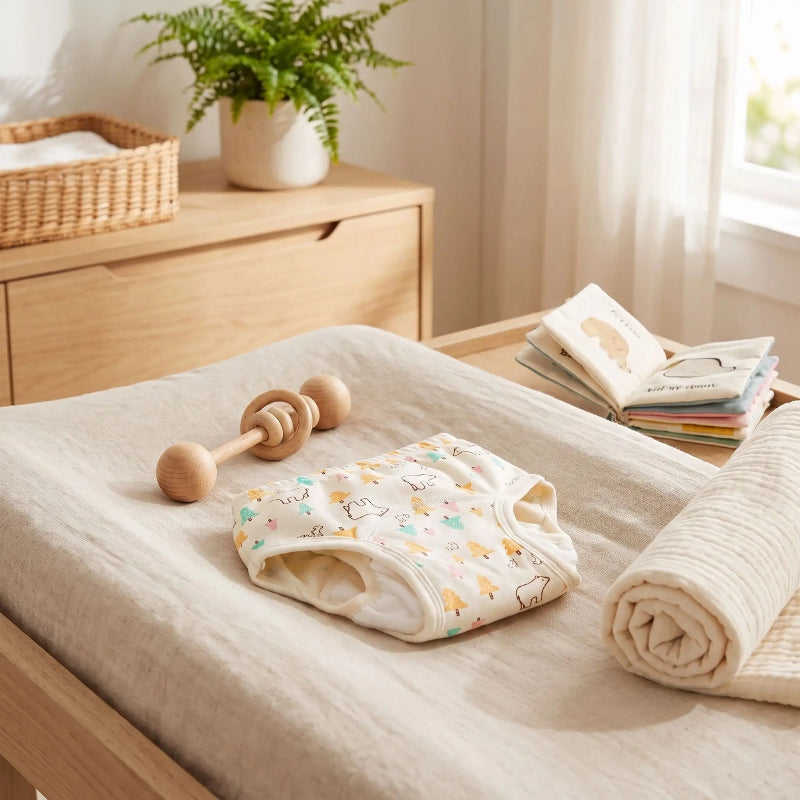 Couche bebe, Bebe mettra sa couche après le bain