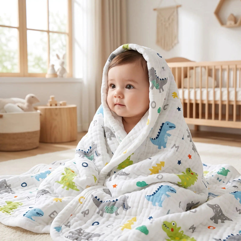 Peignoir bebe. Bebe est mis au chaud avec ce peignoir