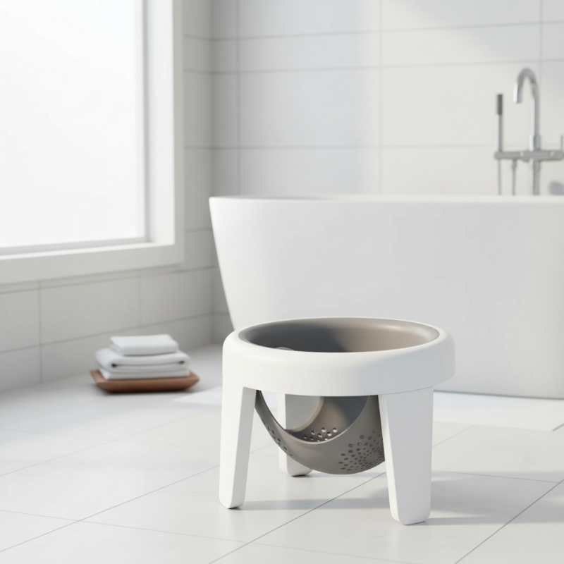Siège de bain bébé. Bebe prend son bain