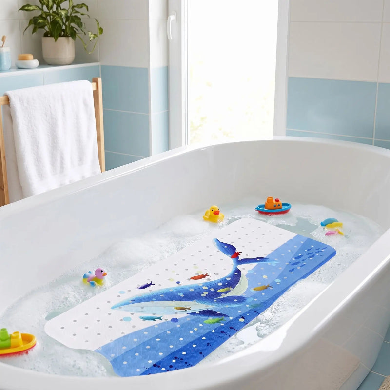 Tapis de bain bebe . Un tapis qui maintient l'equilire du bebe
