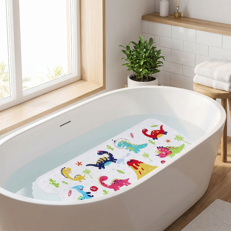 Tapis de bain bebe . Un tapis de bain qui soutient bebe