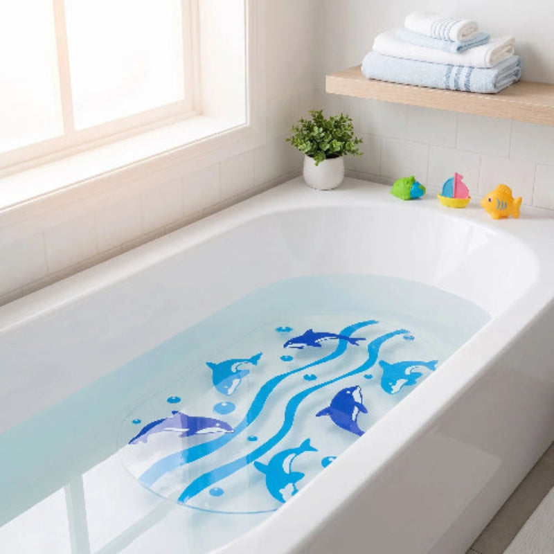 Tapis de bain pour bébé. Un bain sécuritaire pour bébé