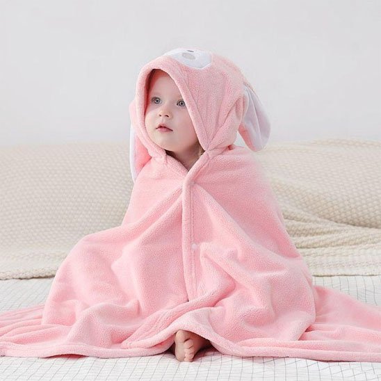 Cape de bain bébé 