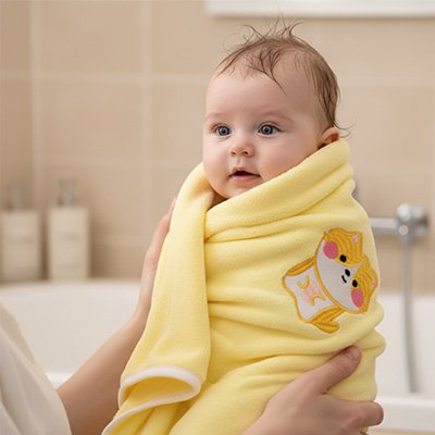 Serviette de bain bébé 